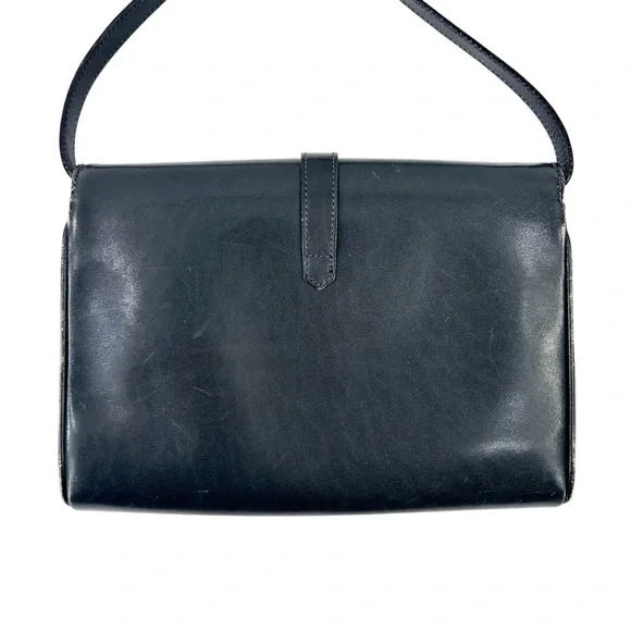 GUCCI Authenticated Vintage Black Interlocking G Leather Crossbody Bag - Picture 7 of 16